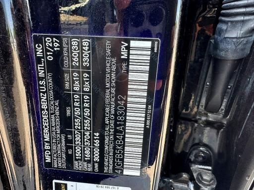 Продаж на аукціоні авто 2020 Mercedes-benz Gle, vin: 4JGFB5KB4LA183042, номер лоту: 62358016