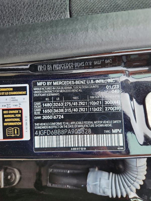 64582936 :رقم المزاد ، 4JGFD6BB8PA905828 vin ، 2023 Mercedes-benz Gle Coupe مزاد بيع