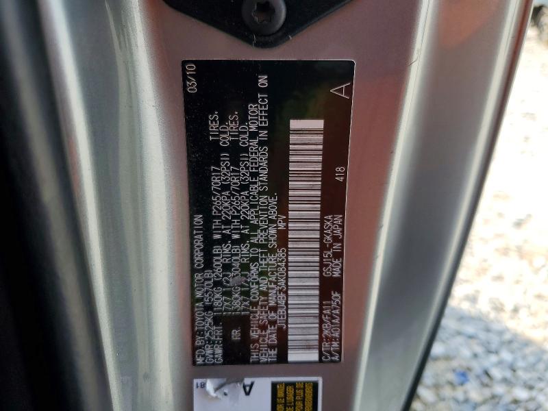 Aukcja sprzedaży 2010 Toyota Fj Cruiser, vin: JTEBU4BF3AK084385, numer aukcji: 64229636