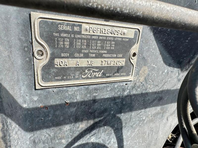 Продажа на аукционе авто 1956 Ford Thunderbird, vin: P6FH184094, номер лота: 62742106