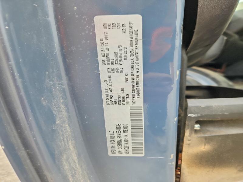 Продаж на аукціоні авто 2021 Ram Promaster 3500, vin: 3C6MRVJG6ME541039, номер лоту: 66937876