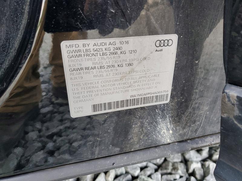 Aukcja sprzedaży 2017 Audi Q5, vin: WA1M2AFP5HA069756, numer aukcji: 63636046