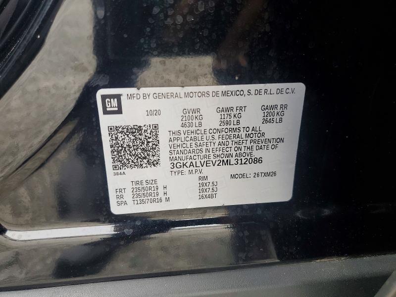 Aukcja sprzedaży 2021 Gmc Terrain, vin: 3GKALVEV2ML312086, numer aukcji: 63774816