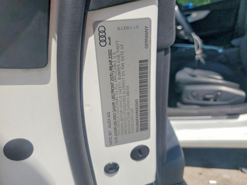 Aukcja sprzedaży 2017 Audi A4, vin: WAUGNAF42HN002943, numer aukcji: 66096526