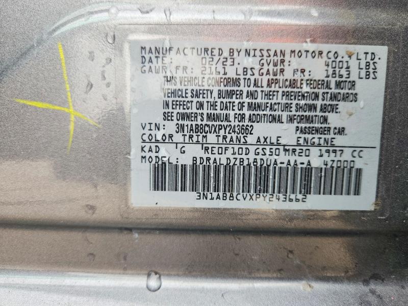 66773466 :رقم المزاد ، 3N1AB8CVXPY243662 vin ، 2023 Nissan Sentra مزاد بيع