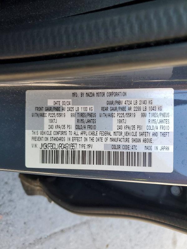 63815816 :رقم المزاد ، JM3KFBCLXR0491657 vin ، 2024 Mazda Cx-5 مزاد بيع
