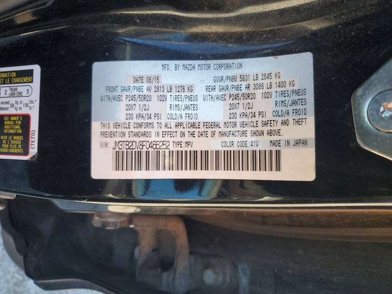 Продажа на аукционе авто 2015 Mazda Cx-9, vin: JM3TB2DV8F0466252, номер лота: 65286246
