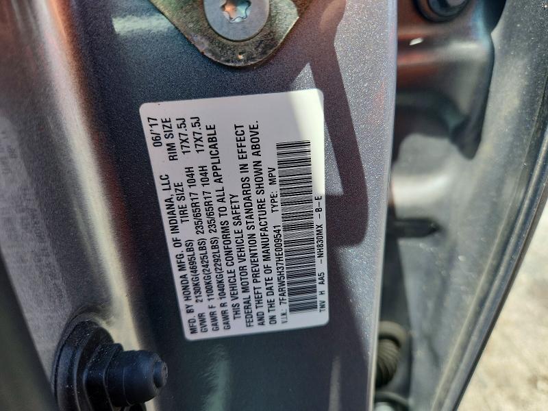 Продажа на аукционе авто 2017 Honda Cr-v, vin: 7FARW5H37HE009541, номер лота: 67094506