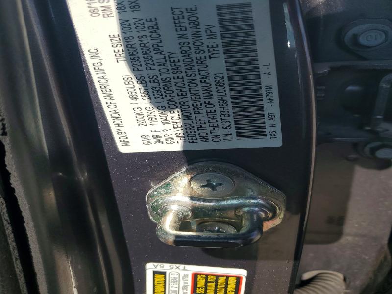 65956926 :رقم المزاد ، 5J8TB3H59HL008621 vin ، 2017 Acura Rdx مزاد بيع