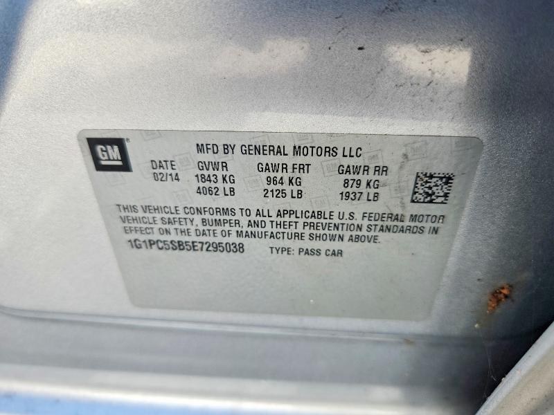 Продаж на аукціоні авто 2014 Chevrolet Cruze, vin: 1G1PC5SB5E7295038, номер лоту: 65311926