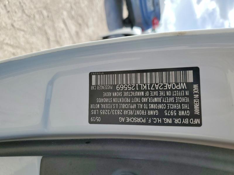 Продажа на аукционе авто 2019 Porsche Panamera, vin: WP0AE2A71KL125569, номер лота: 65163586
