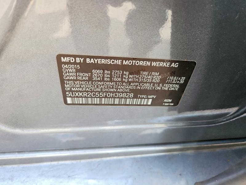 Продажа на аукционе авто 2015 Bmw X5, vin: 5UXKR2C55F0H39828, номер лота: 64497336
