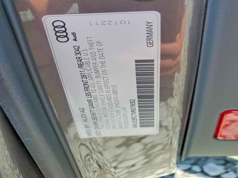 65900036 :رقم المزاد ، WAU92BF27MN076052 vin ، 2021 Audi A6 Allroad مزاد بيع