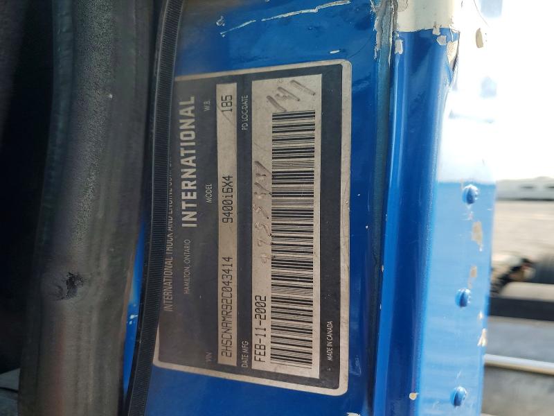 Auction sale of the 2002 International 9400i, vin: 2HSCNAMR92C043414, lot number: 65871316