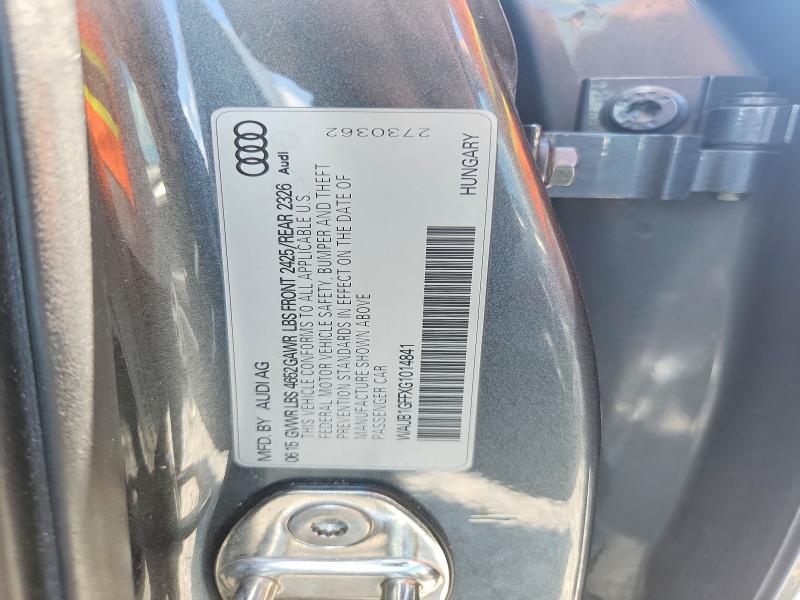 Продаж на аукціоні авто 2016 Audi S3, vin: WAUB1GFFXG1014841, номер лоту: 66708526