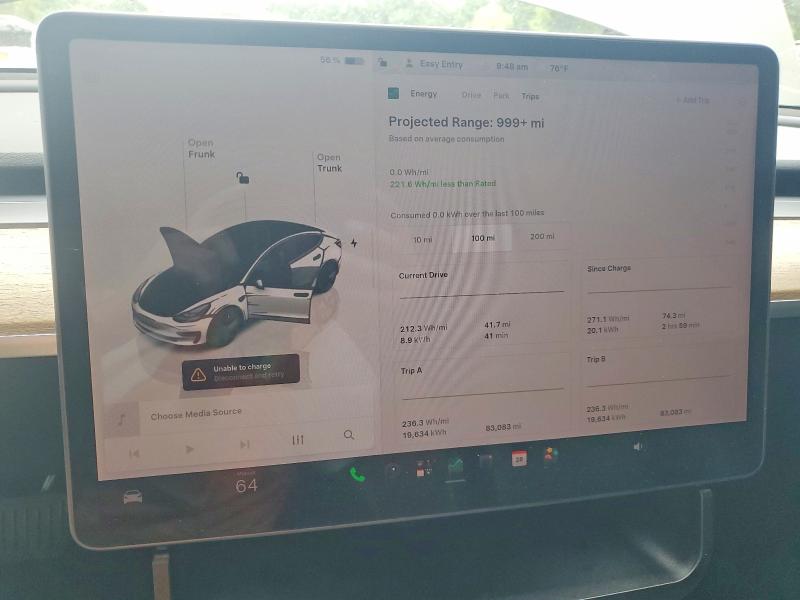 66963846 :رقم المزاد ، 5YJ3E1EA4NF244071 vin ، 2022 Tesla Model 3 مزاد بيع