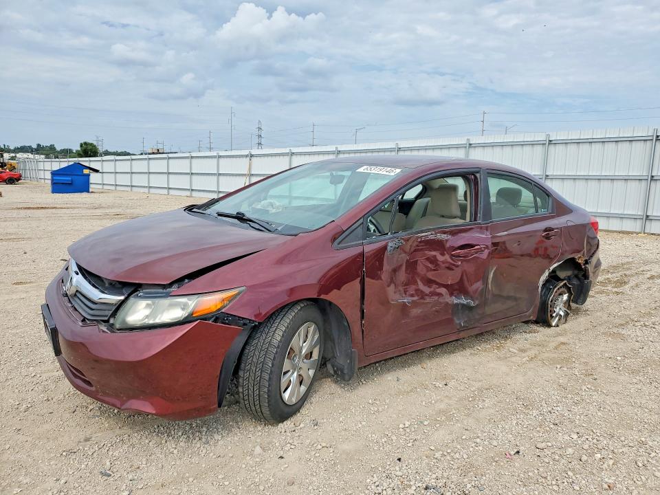 2012 Honda Civic მანქანა იყიდება აუქციონზე, vin: 19XFB2F50CE064330, აუქციონის ნომერი: 65319146