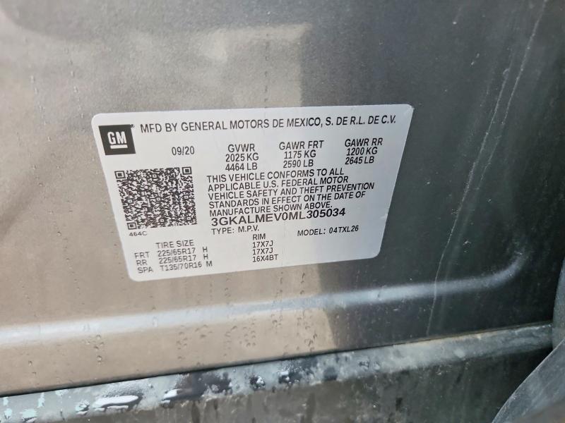 Aukcja sprzedaży 2021 Gmc Terrain, vin: 3GKALMEV0ML305034, numer aukcji: 64453686