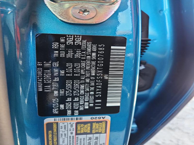 Aukcja sprzedaży 2026 Kia Ev9, vin: 5XYADFS5XTG007685, numer aukcji: 65693956