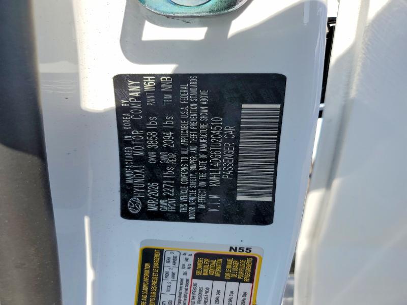 2026 Hyundai Elantra მანქანა იყიდება აუქციონზე, vin: KMHLL4DG6TU204510, აუქციონის ნომერი: 65987716