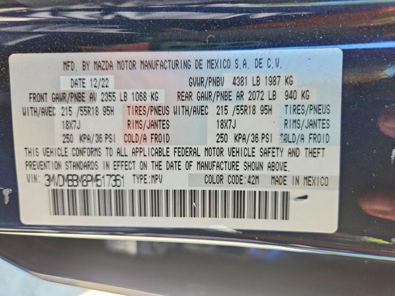 Aukcja sprzedaży 2023 Mazda Cx-30, vin: 3MVDMBBM8PM517361, numer aukcji: 66641546