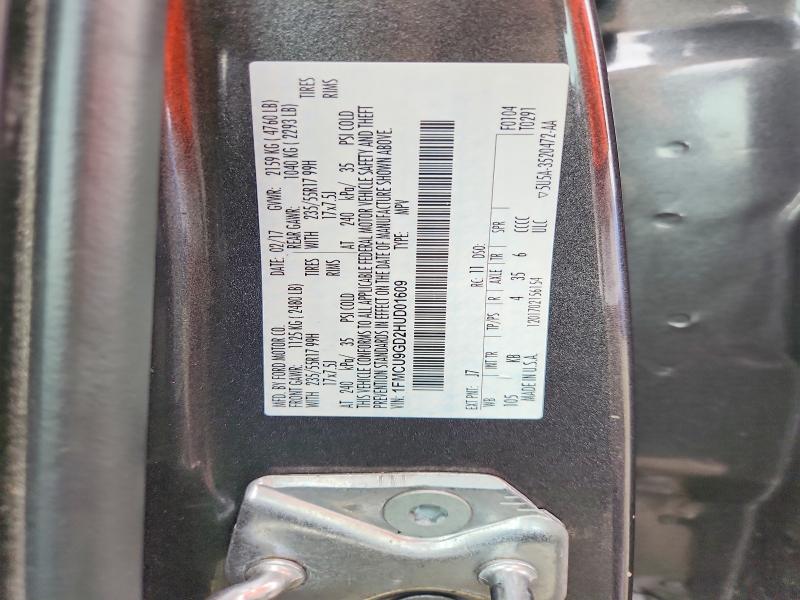 Aukcja sprzedaży 2017 Ford Escape, vin: 1FMCU9GD2HUD01609, numer aukcji: 64986396