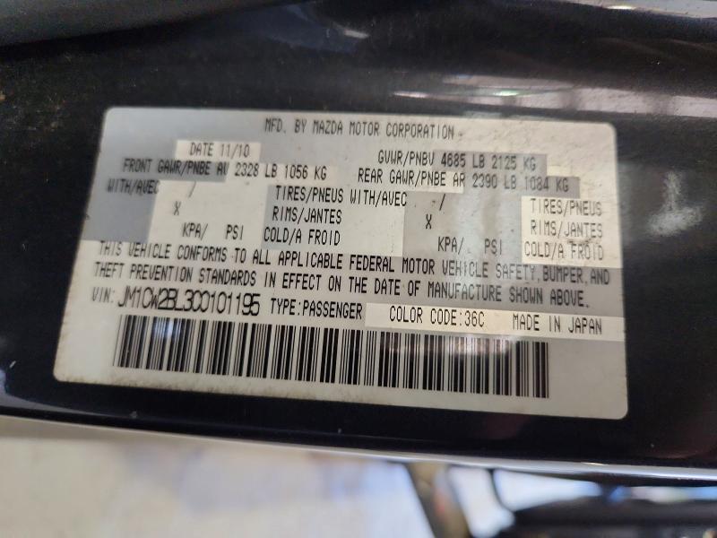 65337386 :رقم المزاد ، JM1CW2BL3C0101195 vin ، 2012 Mazda 5 مزاد بيع