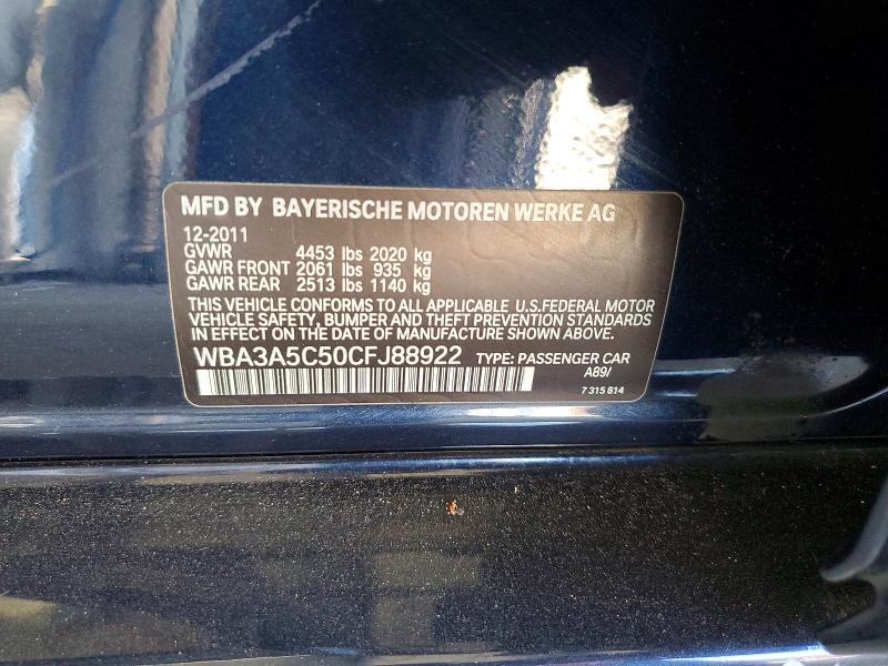 Aukcja sprzedaży 2012 Bmw 328, vin: WBA3A5C50CFJ88922, numer aukcji: 65511716