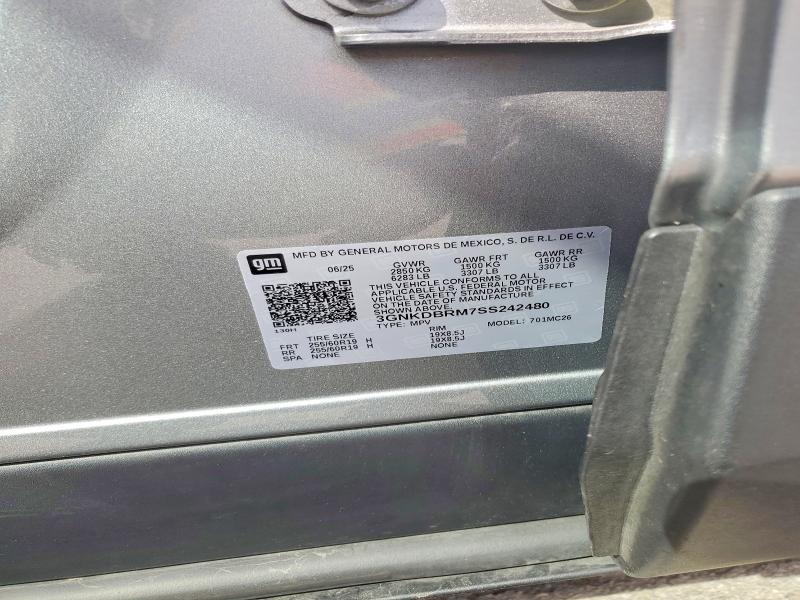 66321086 :رقم المزاد ، 3GNKDBRM7SS242480 vin ، 2025 Chevrolet Blazer مزاد بيع