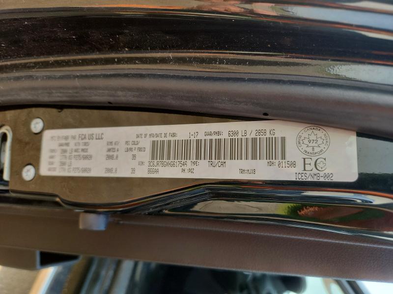 65987916 :رقم المزاد ، 3C6JR7BGXHG617546 vin ، 2017 Ram 1500 مزاد بيع