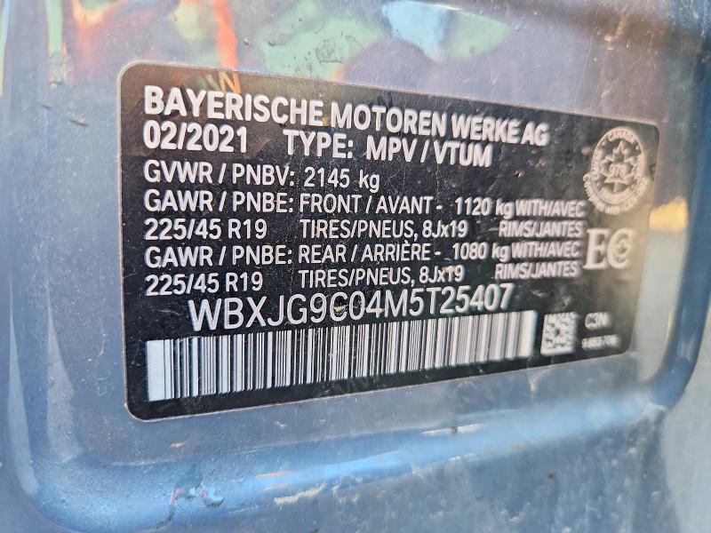 Продажа на аукционе авто 2021 Bmw X1, vin: WBXJG9C04M5T25407, номер лота: 64541046