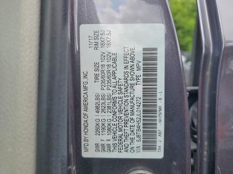 Продажа на аукционе авто 2018 Acura Rdx, vin: 5J8TB4H52JL014272, номер лота: 64545456