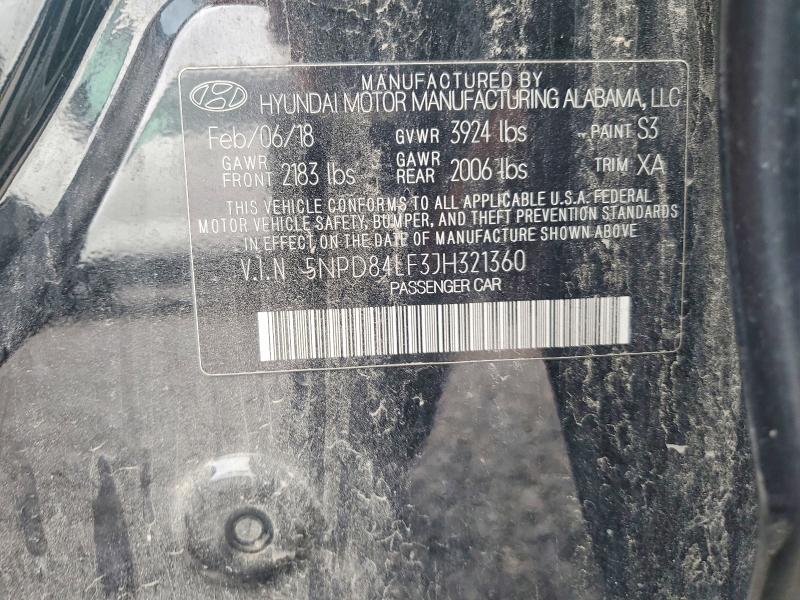 Продаж на аукціоні авто 2018 Hyundai Elantra, vin: 5NPD84LF3JH321360, номер лоту: 63775246