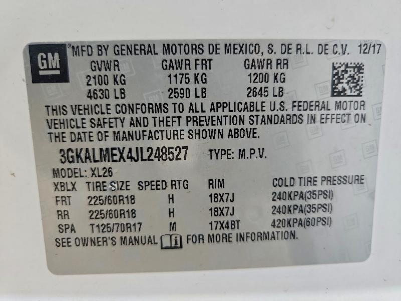 Aukcja sprzedaży 2018 Gmc Terrain, vin: 3GKALMEX4JL248527, numer aukcji: 66718846