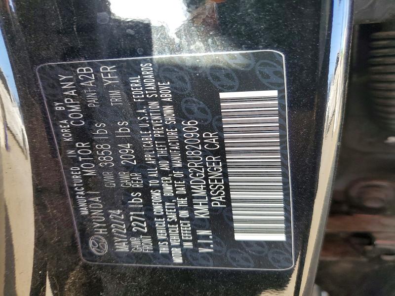 Aukcja sprzedaży 2024 Hyundai Elantra, vin: KMHLM4DG2RU820906, numer aukcji: 63609456