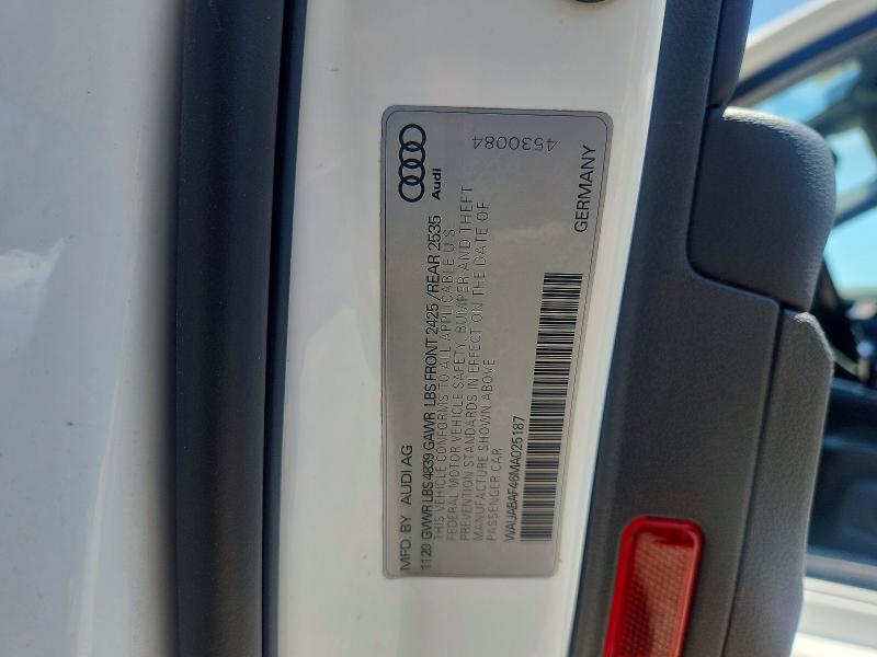 Продаж на аукціоні авто 2021 Audi A4, vin: WAUABAF46MA025187, номер лоту: 64611776