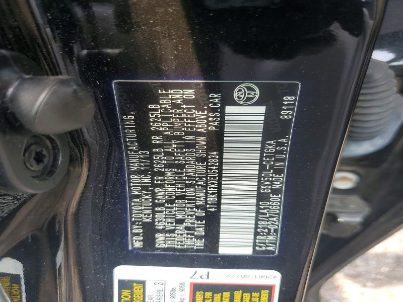 Продаж на аукціоні авто 2014 Toyota Camry, vin: 4T1BK1FKXEU542834, номер лоту: 64565296