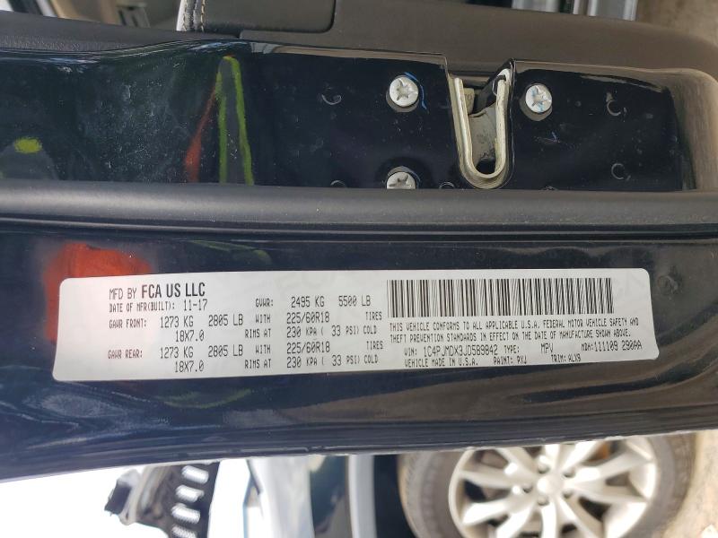 Aukcja sprzedaży 2018 Jeep Cherokee, vin: 1C4PJMDX3JD589842, numer aukcji: 64456326