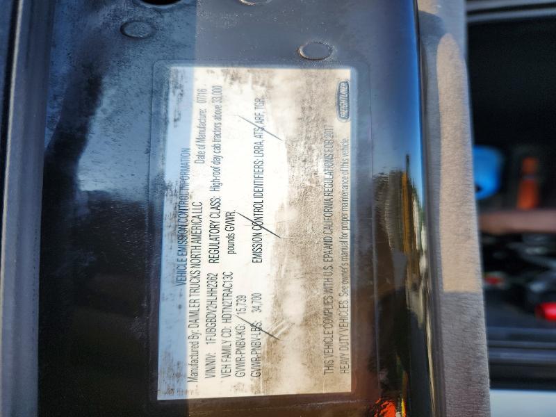 66001196 :رقم المزاد ، 1FUBGBDV2HLHH2362 vin ، 2017 Freightliner Cascadia 113 مزاد بيع