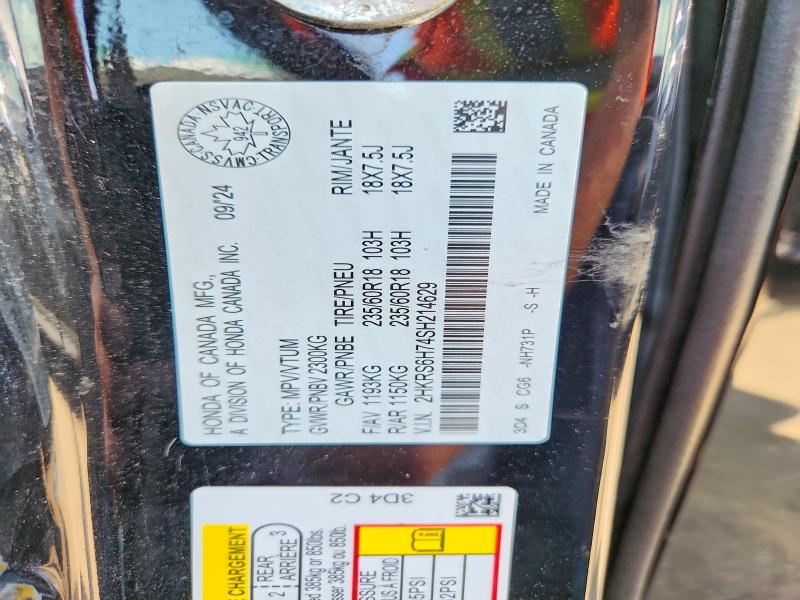 Продажа на аукционе авто 2025 Honda Cr-v, vin: 2HKRS6H74SH214629, номер лота: 63310636