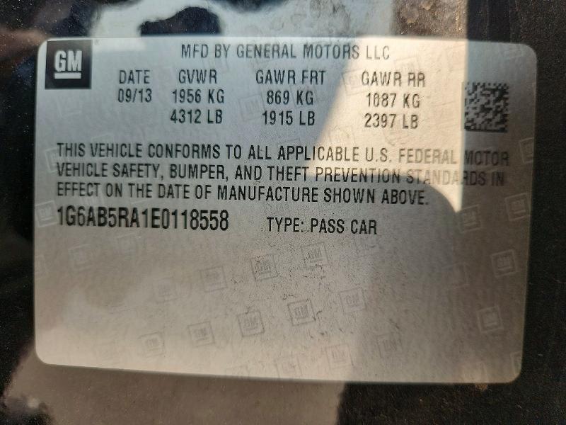 Продажа на аукционе авто 2014 Cadillac Ats, vin: 1G6AB5RA1E0118558, номер лота: 63710746