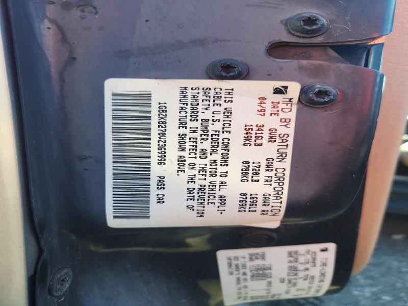 65632186 :رقم المزاد ، 1G8ZK8270VZ369996 vin ، 1997 Saturn Sw2 مزاد بيع