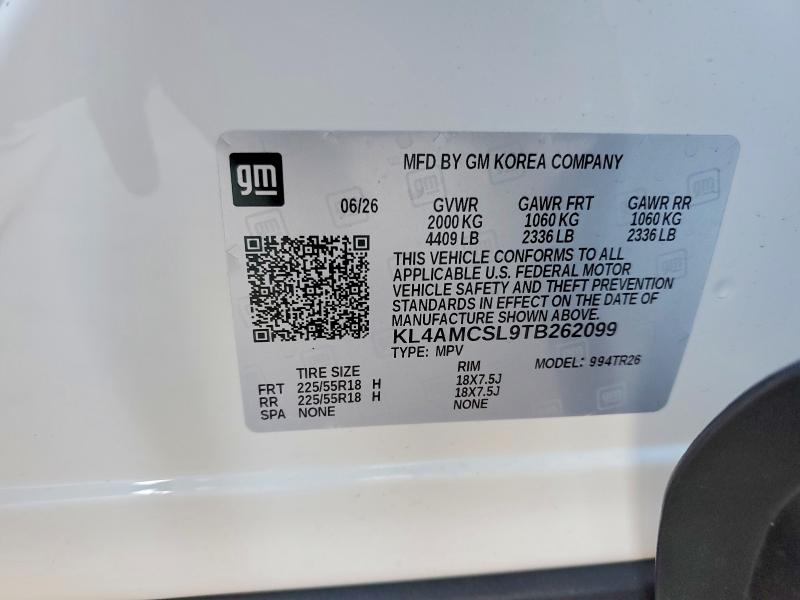 Aukcja sprzedaży 2026 Buick Encore Gx, vin: KL4AMCSL9TB262099, numer aukcji: 64283006