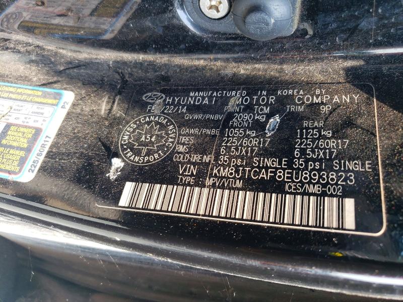 Продаж на аукціоні авто 2014 Hyundai Tucson, vin: KM8JTCAF8EU893823, номер лоту: 63522556