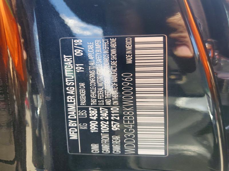 Aukcja sprzedaży 2019 Mercedes-benz A, vin: WDD3G4EB8KW000960, numer aukcji: 67158726