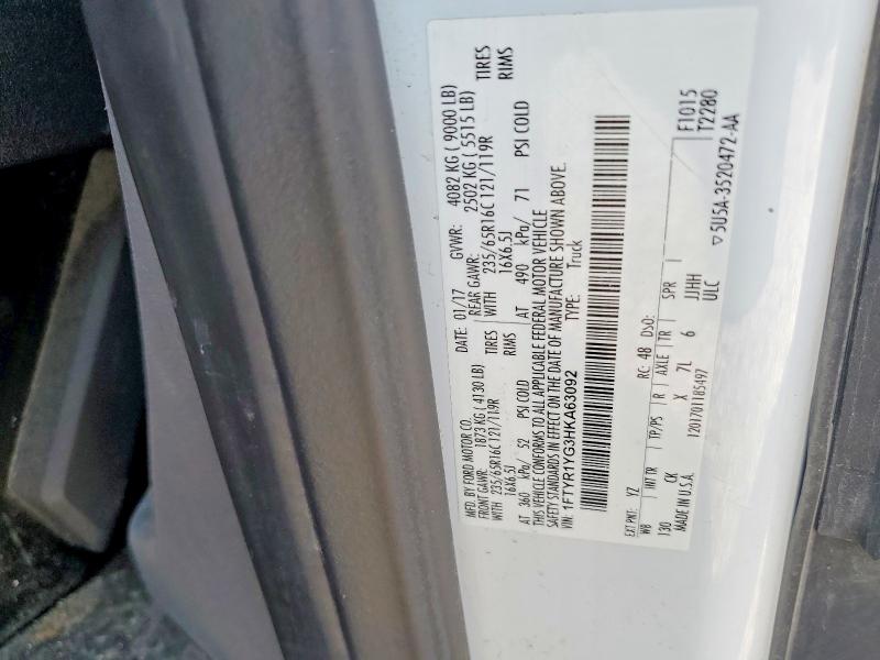 64293076 :رقم المزاد ، 1FTYR1YG3HKA63092 vin ، 2017 Ford Transit مزاد بيع