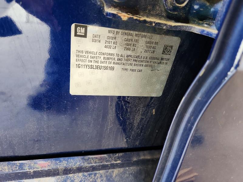 Продажа на аукционе авто 2014 Chevrolet Impala, vin: 1G11Y5SL3EU156169, номер лота: 64850956