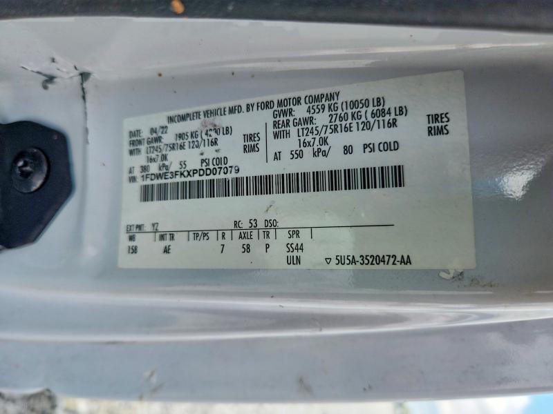 2023 Ford Econoline მანქანა იყიდება აუქციონზე, vin: 1FDWE3FKXPDD07079, აუქციონის ნომერი: 63394126
