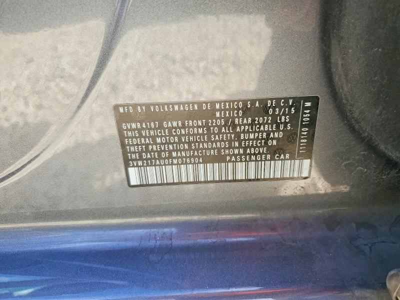 Продаж на аукціоні авто 2015 Volkswagen Golf, vin: 3VW217AU0FM076904, номер лоту: 66310506