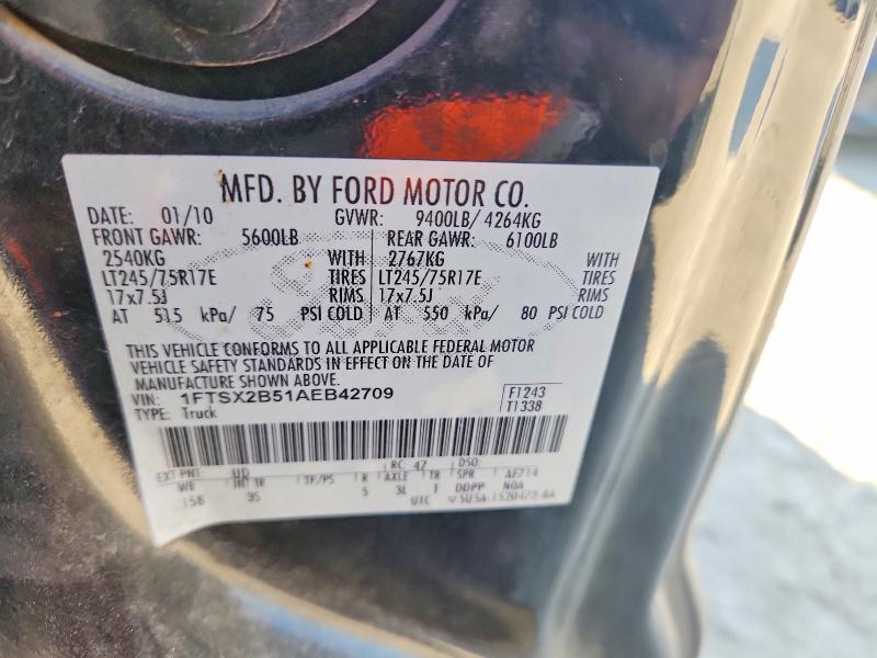 Aukcja sprzedaży 2010 Ford F250, vin: 1FTSX2B51AEB42709, numer aukcji: 66334286